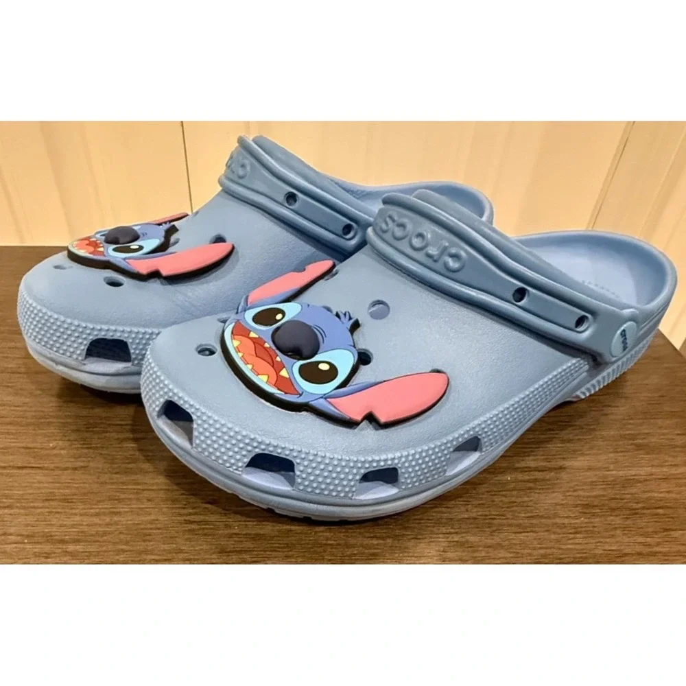 Crocs Disney Stitch Classic Clog Blue 3D Character Slip On Shoes Unisex
